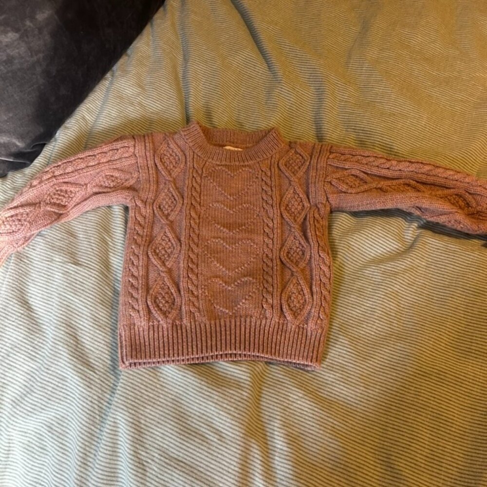 🧶 Oeuf Cozy Wool Sweater – Size 4–5T (Fits Small) 🧶